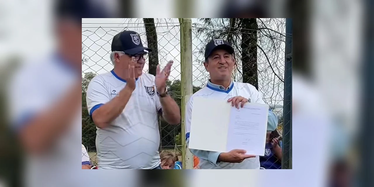Moacyr e Sanson confirmam investimento de R$6,5 mi para reforma de estádio do Pinheiral em Palmeira