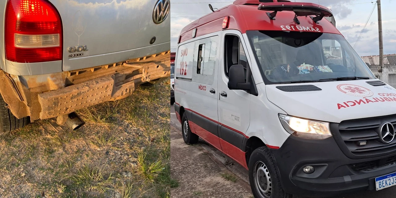 Motociclista foge e deixa sobrinho de 12 anos ferido após colisão em Ponta Grossa