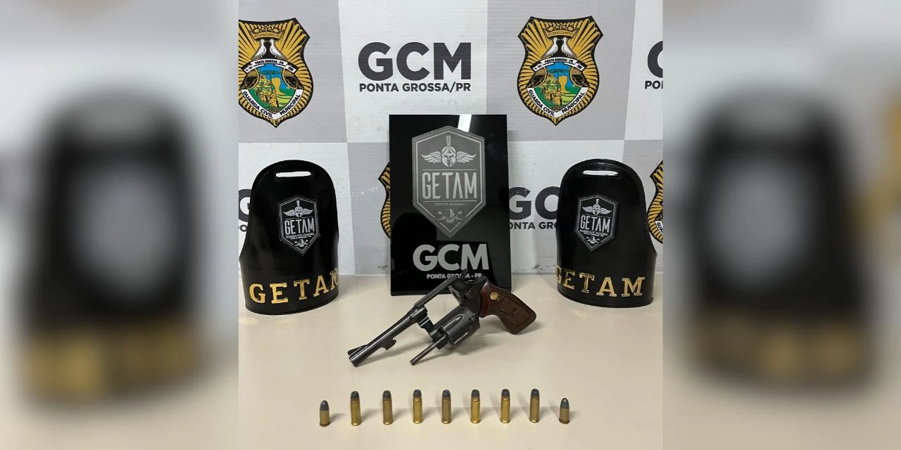 Homem é preso com arma de fogo durante abordagem da GCM no Cará-Cará
