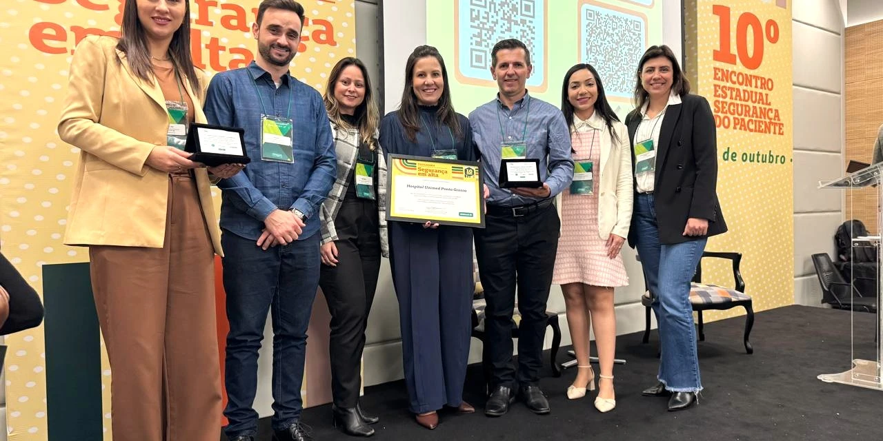Unimed PG recebe quatro premiações no 10° Encontro Estadual do Programa Segurança em Alta