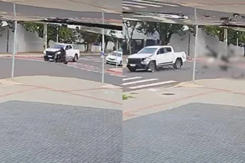 Adolescente morre em grave colisão envolvendo caminhonete e scooter; vídeo