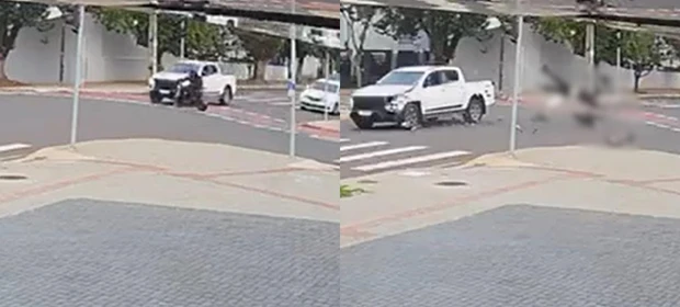 Adolescente morre em grave colisão envolvendo caminhonete e scooter; vídeo