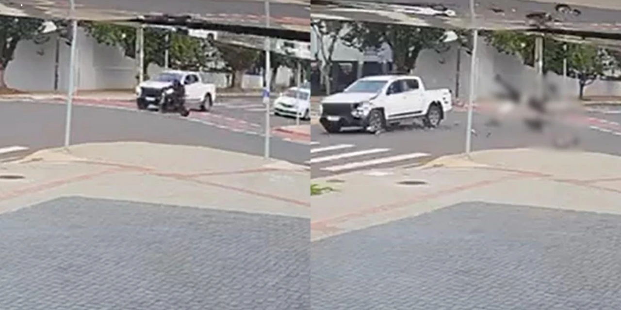 Adolescente morre em grave colisão envolvendo caminhonete e scooter; vídeo