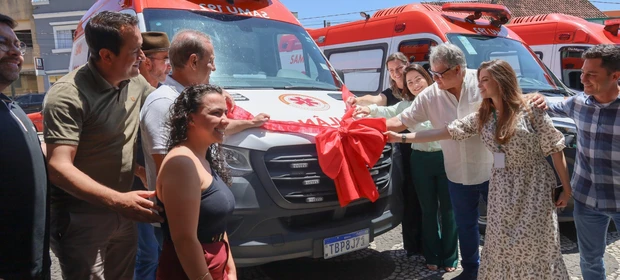 Palmeira recebe três novas ambulâncias do SAMU para reforçar atendimentos de urgência na região