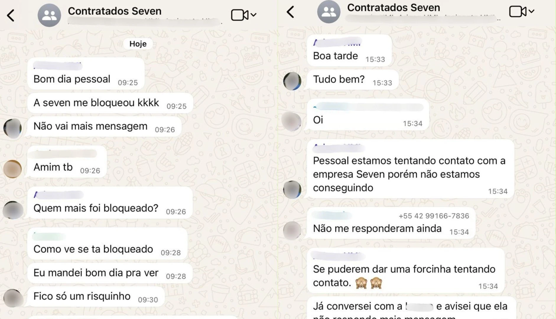 Funcionários começaram a ser bloqueados pela empresa, após cobrarem de modo excessivo | Foto: Reprodução