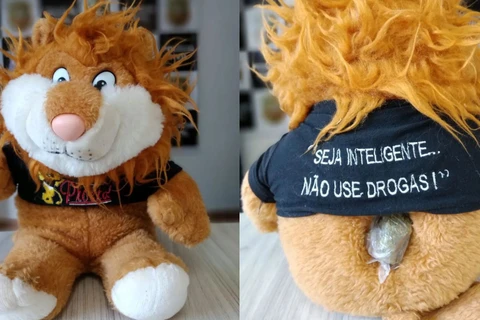 Tráfico usa mascote do Proerd para esconder maconha; quatro são presos
