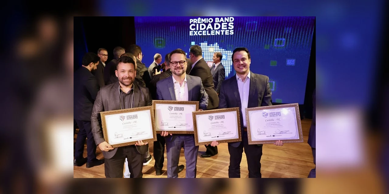 Curitiba é destaque no Prêmio Band Cidades Excelentes e vence nos pilares Governança e Educação