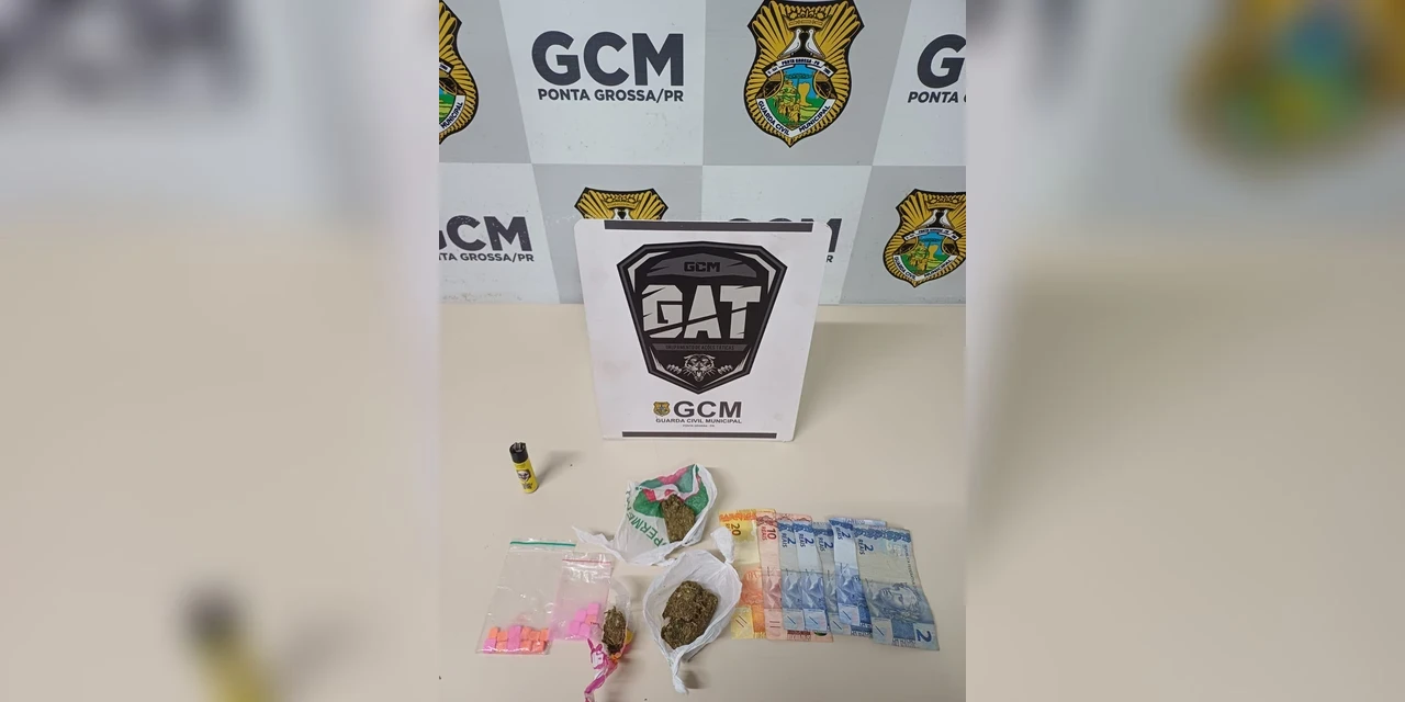 Homem é detido com maconha e ecstasy no Centro de Ponta Grossa