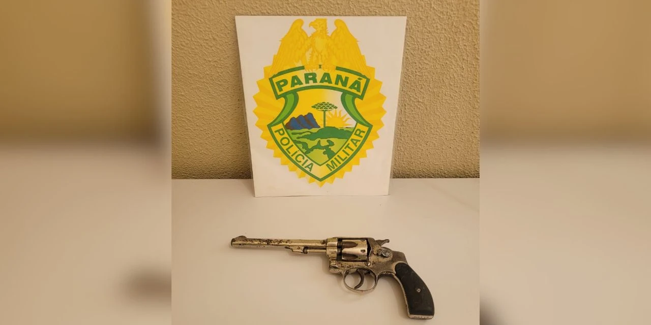 Adolescente é apreendido com revólver durante patrulhamento da PM em Castro