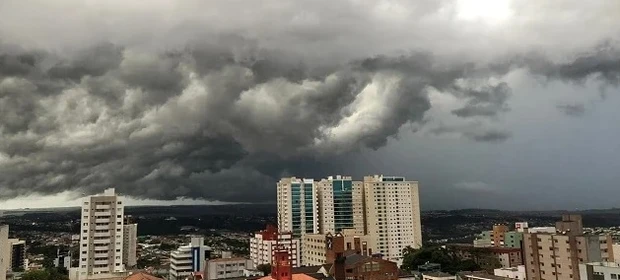 Inmet alerta para risco de chuvas intensas em PG neste domingo