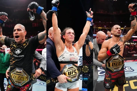 Brasil volta a dominar o UFC com três campeões simultâneos