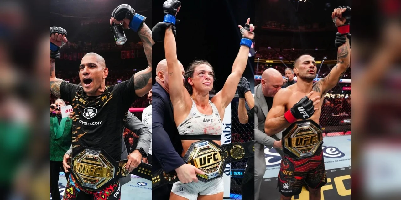 Brasil volta a dominar o UFC com três campeões simultâneos