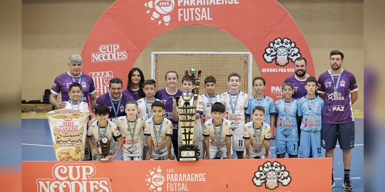ACGF Ponta Grossa conquista vice-campeonato paranaense sub-11 de futsal