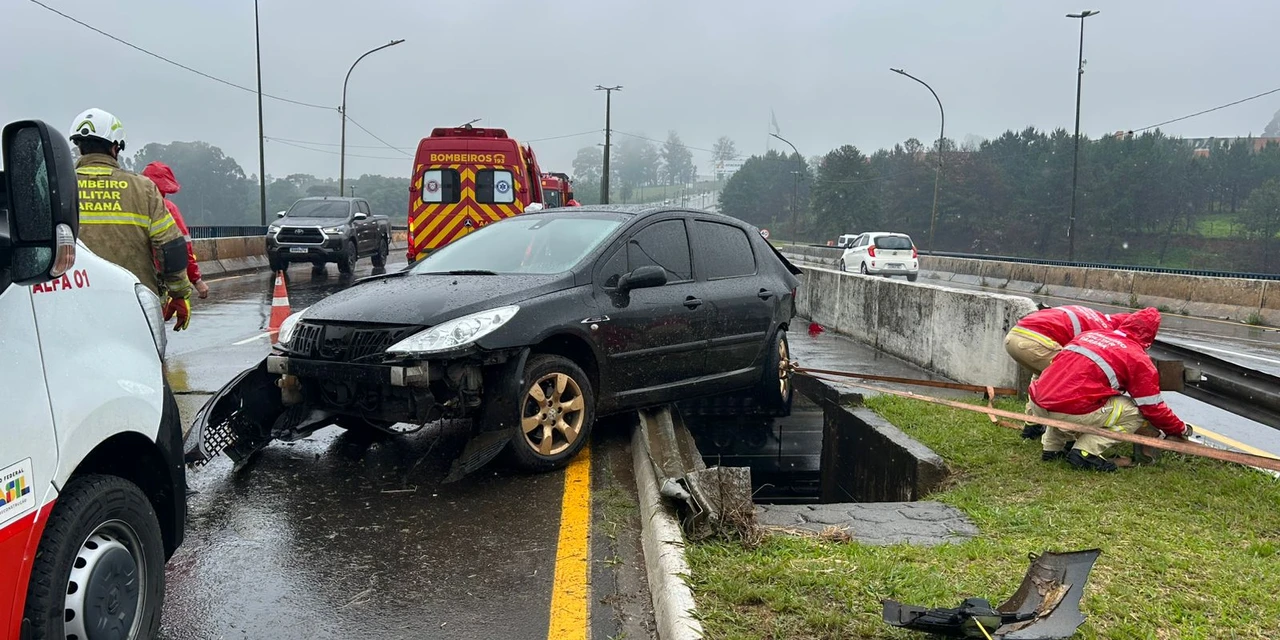 Motorista morre após acidente no viaduto do Santa Paula