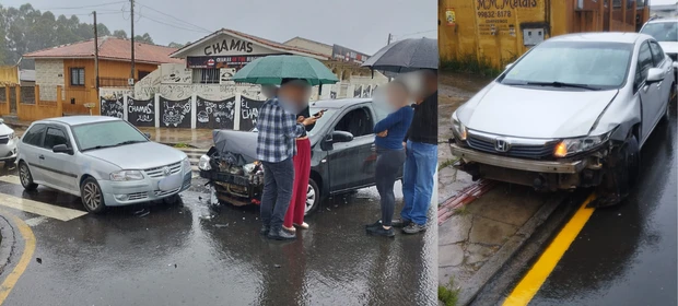 VÍDEO: Motorista ignora parada e provoca colisão múltipla no 'Nova Rússia'