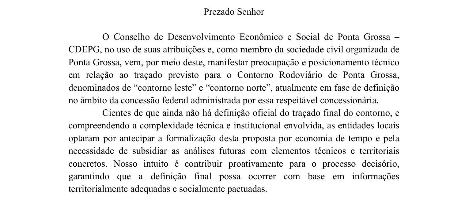 Veja trecho do documento / Reprodução