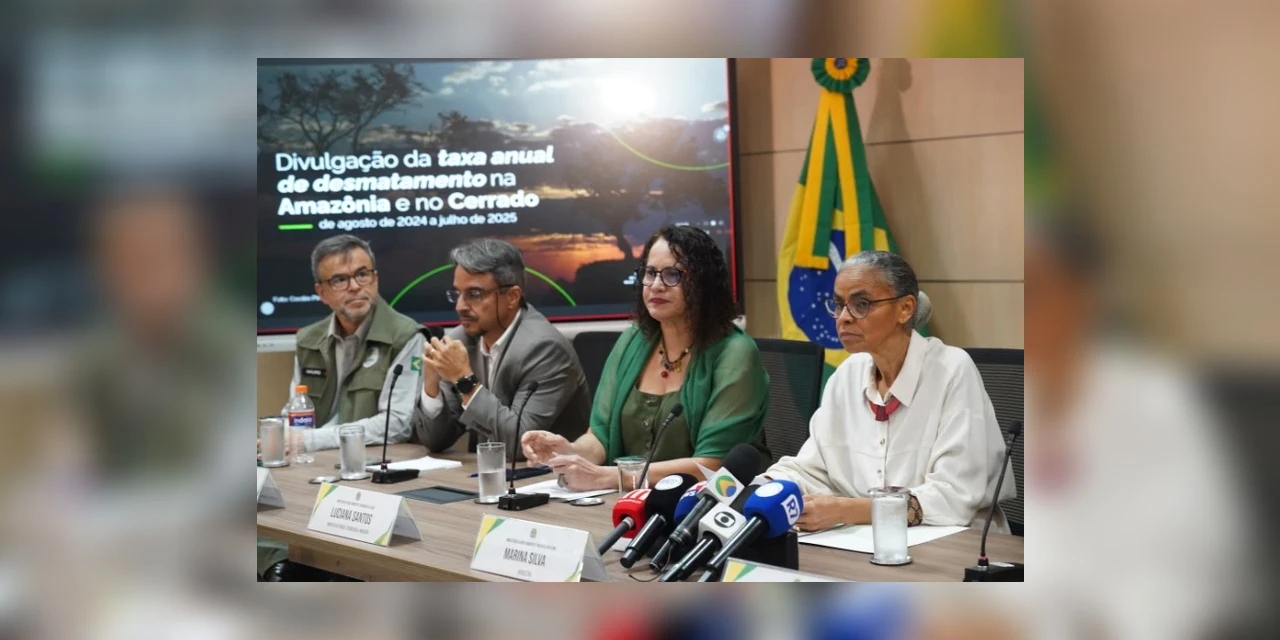 Desmatamento tem redução de 11,08% na Amazônia e 11,49% no Cerrado em 2025