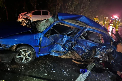 Colisão frontal deixa quatro mortos na BR-373 em Guamiranga