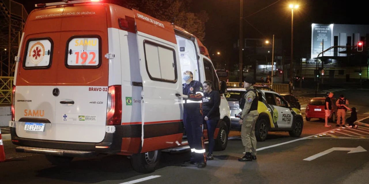 Criança de 3 anos fica ferida em acidente de trânsito no Centro de PG; veja fotos