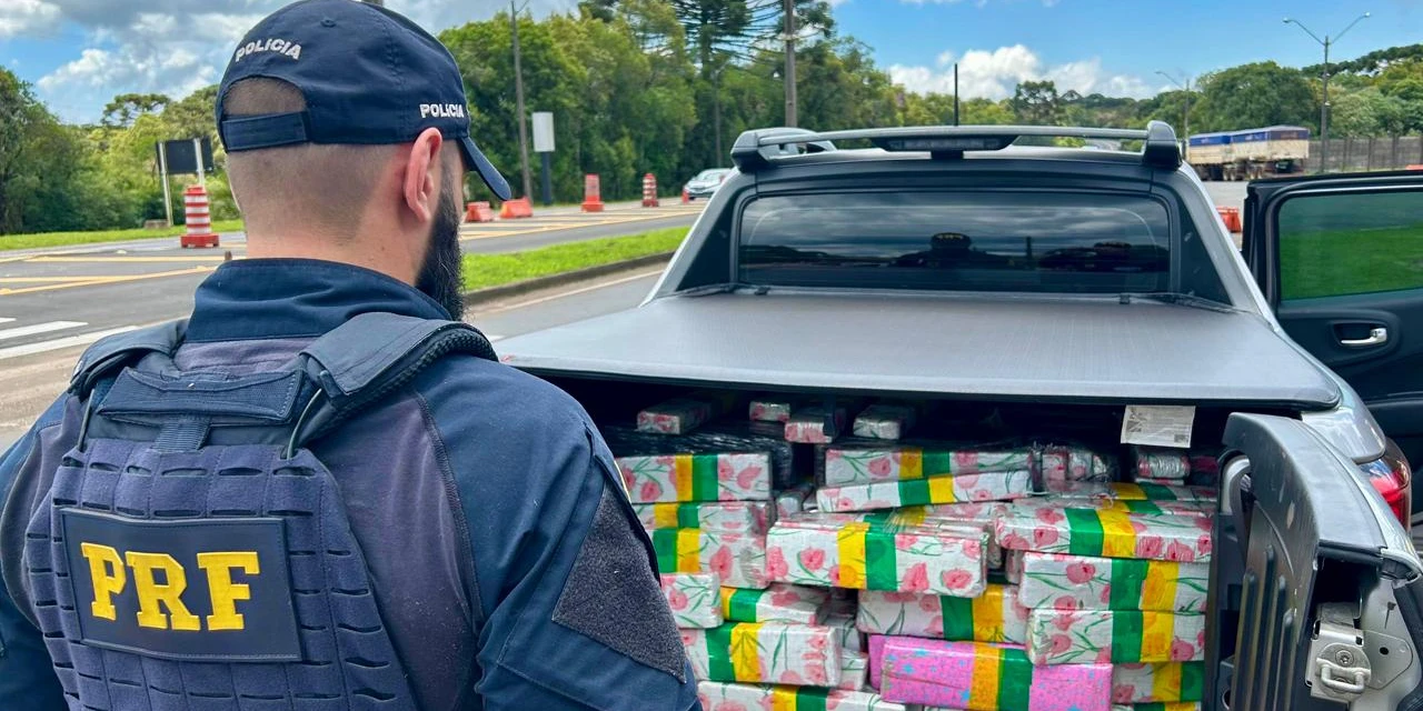 Mais de 600 quilos de maconha são apreendidos na BR-277 em Guarapuava
