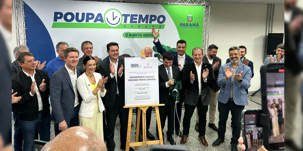 Ratinho Junior inaugura unidade do Poupatempo em Ponta Grossa