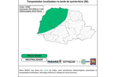 Foto: Divulgação/Simepar