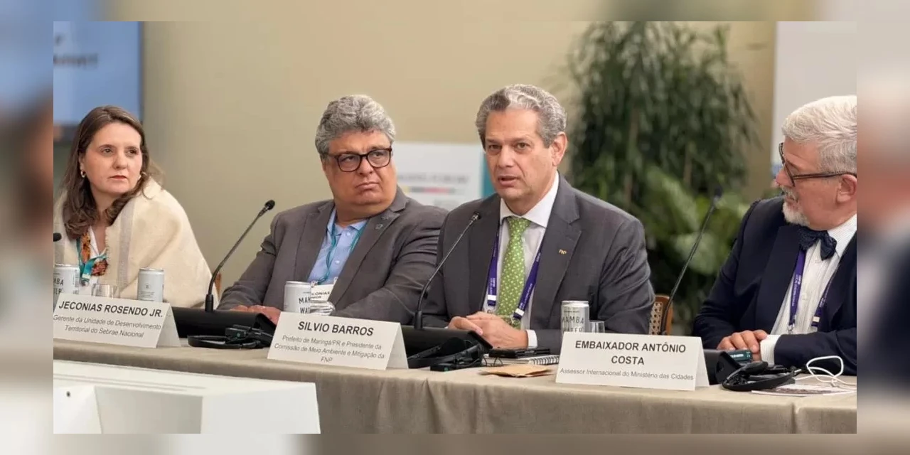 Prefeito Silvio Barros se destaca em debates sobre mudanças climáticas na Cúpula Mundial de Prefeitos no Rio de Janeiro