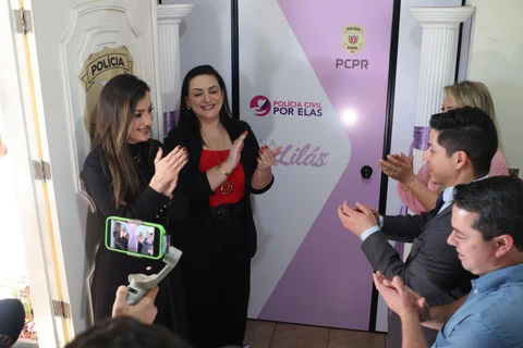 Sala Lilás para atendimento humanizado de mulheres é inaugurada em Carambeí