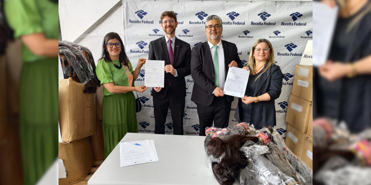 Receita Federal destina 800 kg de cabelo humano para entidade de Ponta Grossa
