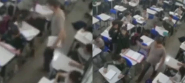 Professor é afastado após agressão a aluno em escola cívico-militar; veja vídeo