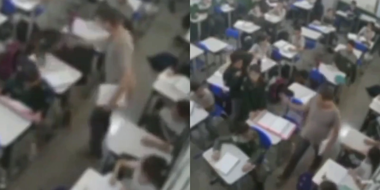 Professor é afastado após agressão a aluno em escola cívico-militar; veja vídeo