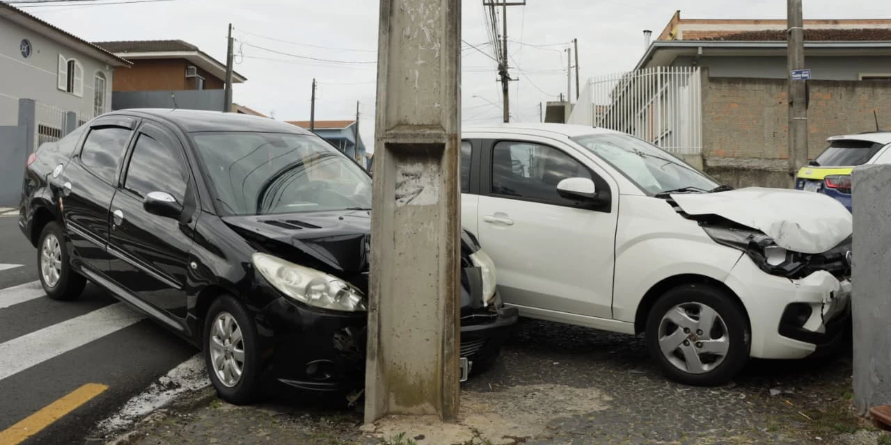 Acidente deixa idosa ferida no Jardim Carvalho, em Ponta Grossa