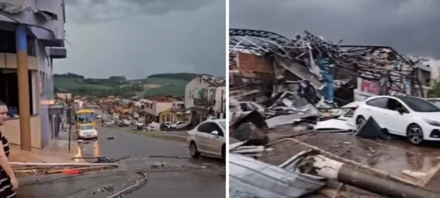 Forte temporal causa grandes estragos em cidades do Paraná 