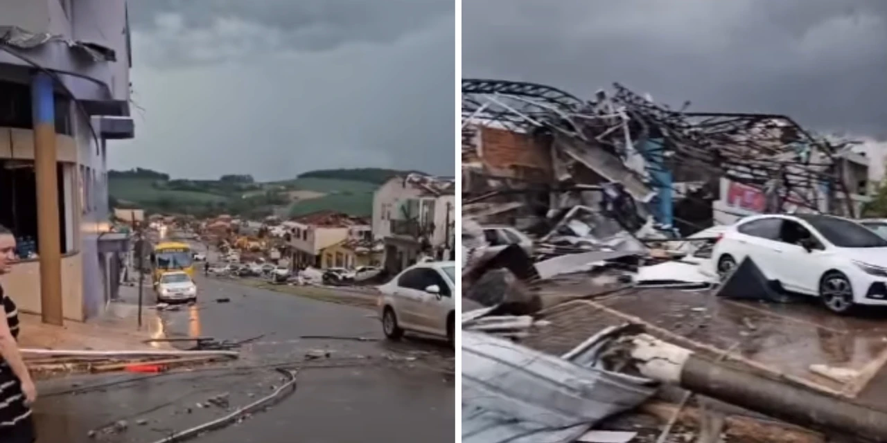 Forte temporal causa grandes estragos em cidades do Paraná