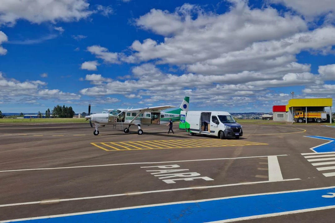 Materiais foram encaminhados com apoio aéreo | Foto: Divulgação/Sesa