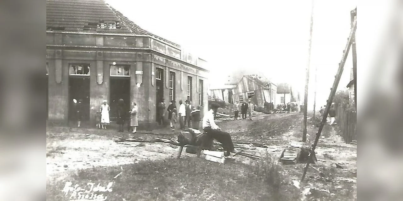 Ponta Grossa já foi devastada por tornado em 1927; veja fotos