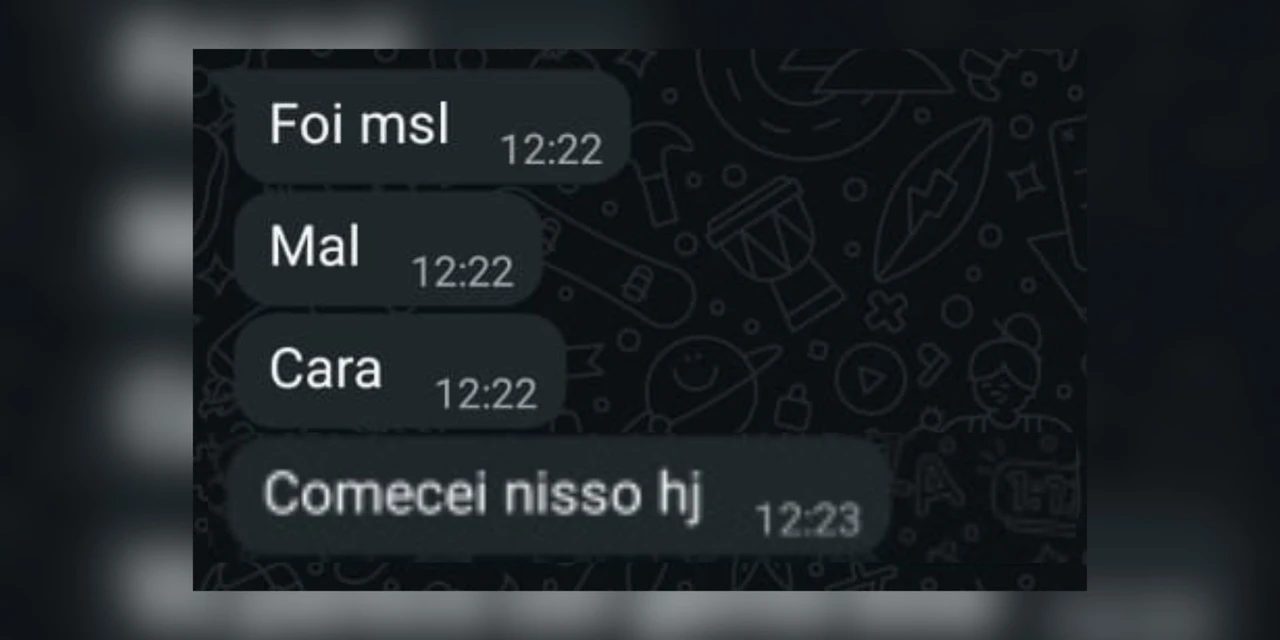 Golpista se arrepende ao tentar fraude contra morador de PG: "comecei nisso hoje, estou preso"