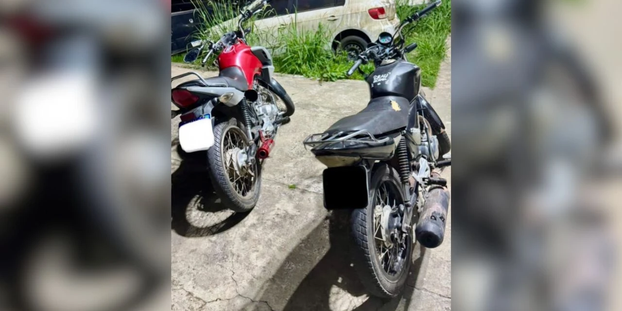 PM encontra motocicletas com sinais de adulteração e detém dois homens em Castro