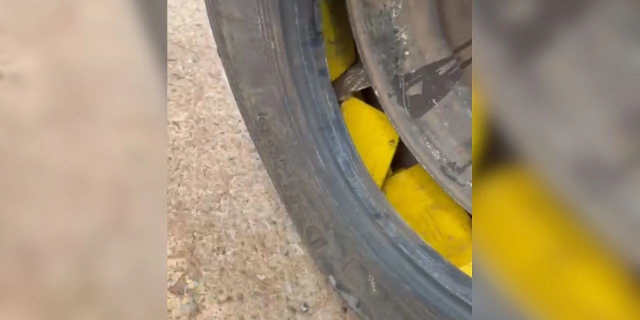 Mais de 80 quilos de cocaína são encontrados escondidos em pneu no Paraná 