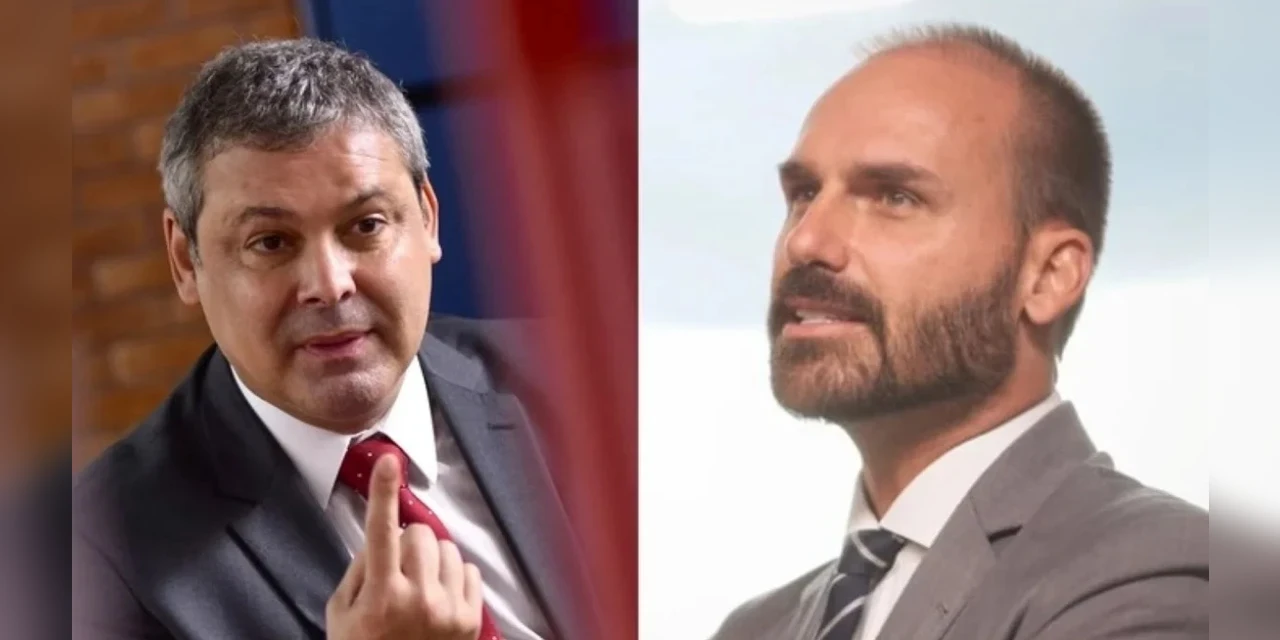 Líder do PT apresenta projeto para acelerar possível perda de mandato de Eduardo Bolsonaro por faltas