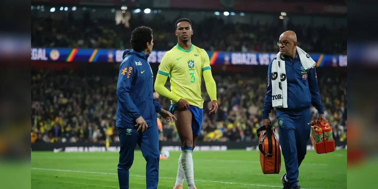 Zagueiro Gabriel Magalhães é cortado da seleção brasileira