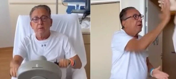 Galvão Bueno é internado com pneumonia em São Paulo