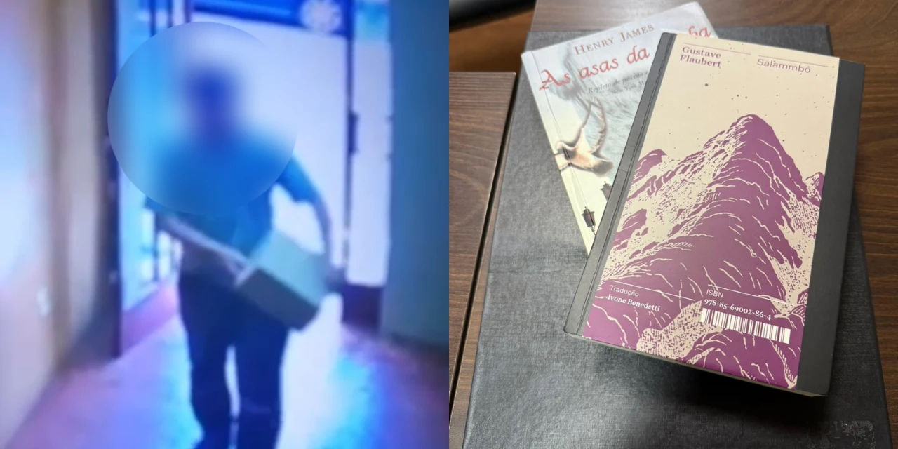 Fotos: Reprodução/Câmera de segurança e Divulgação/Polícia Civil