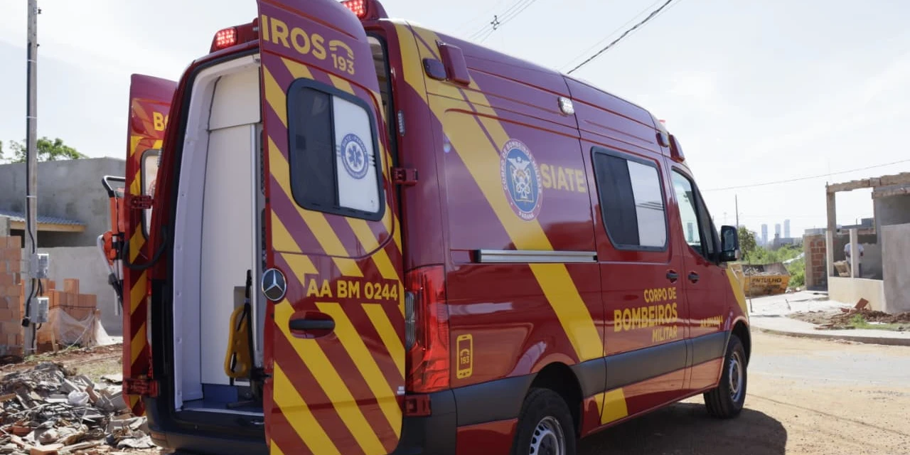 Atropelamento deixa adolescente ferida na Rua Valério Ronchi, em Ponta Grossa