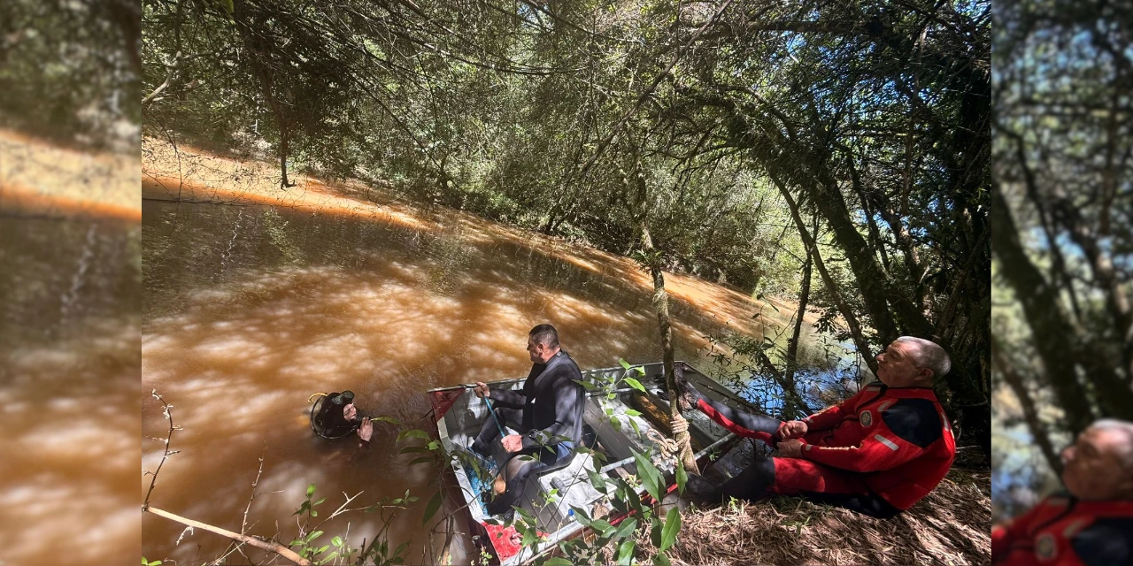 Bombeiros localizam corpo de pescador que desapareceu após cair em rio em Teixeira Soares