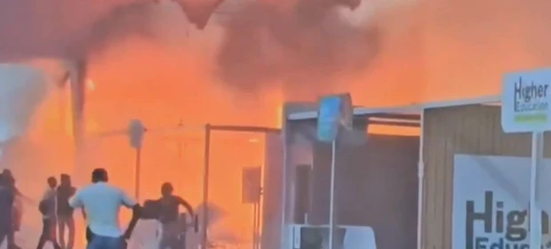 Incêndio atinge pavilhão de países na COP30 e força evacuação da Blue Zone em Belém