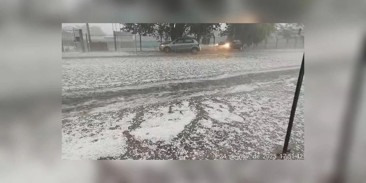 D'Ponta News acompanha estragos causados por temporal com granizo em Ponta Grossa