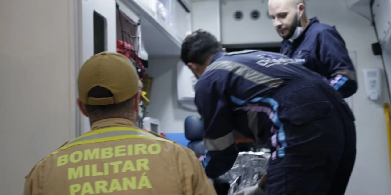 Homem é agredido durante temporal de granizo no centro de Ponta Grossa