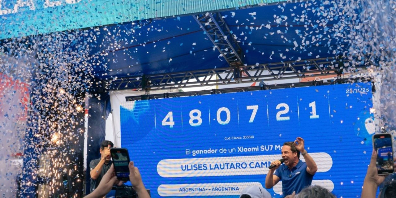 Cellshop sorteia carro elétrico Xiaomi SU7 Max e anuncia ganhador argentino