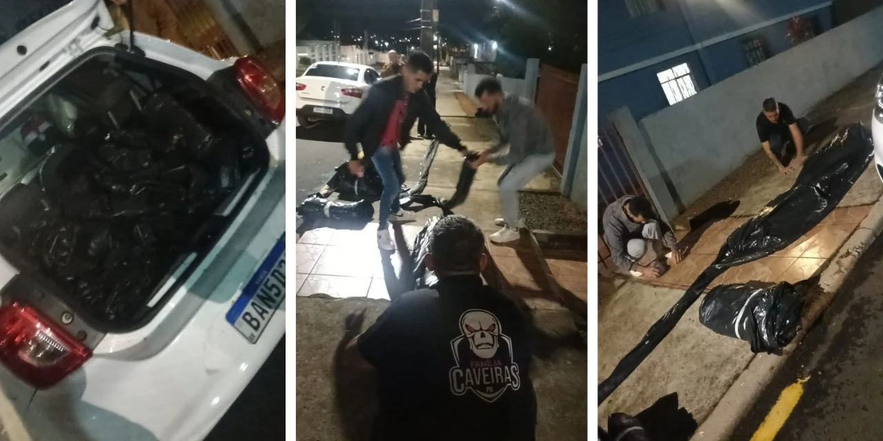 Família Caveiras auxilia famílias atingidas por tempestade em Ponta Grossa